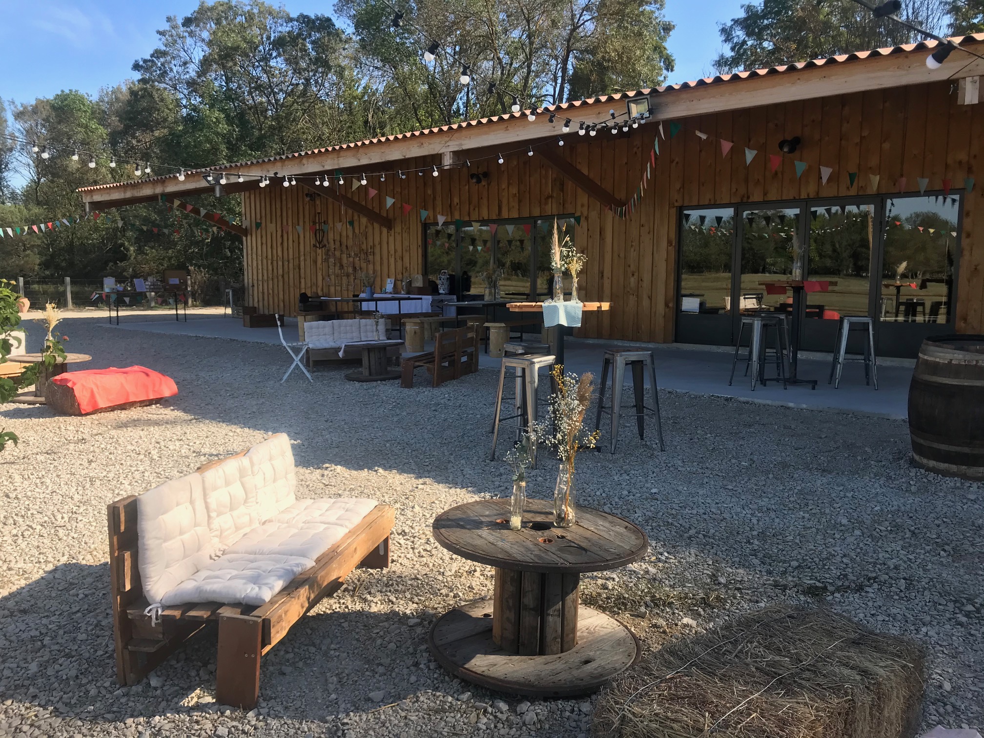 Salle de réception au domaine Manage Agnel